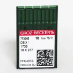 Aguja Máquina Recta Talón Delgado Groz Beckert® 75/11 Dbx1