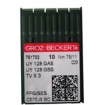 Aguja UY 128 GAS-UY 128 GBS-TV X 3  Máquina Overlock Industrial Groz Beckert® 75/11
