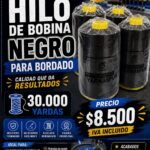HILO DE BOBINA NEGRO 30000YDS